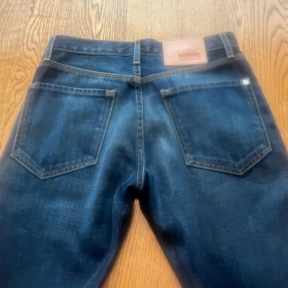 Baldwin the Henley Jean Men’s Classic Slim Jeans Dark Wash Size 28 x 34 Inseam - Picture 5 of 13